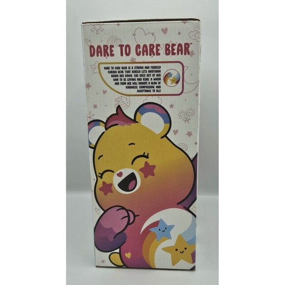Care Bears Dare To Care Bear 14" Plush Rainbow Stars NEW "Caring for the Earth" - Picture 5 of 7